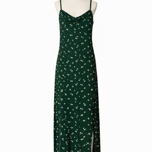 American Eagle Outfitters Green Floral Maxi Dress